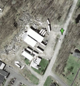 Overhead shot of New Paltz property